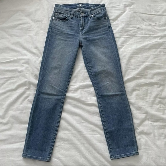 Authentic 7 For All Mankind Kimmie Cropped sz 25 - Picture 1 of 10